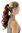 Hairpiece PONYTAIL with comb and snapwrap long wavy slightly curled red brown rust auburn 18"