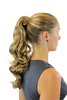 ROSY-22 Hairpiece PONYTAIL with comb and snapwrap long wavy slightly curled dark blond 18"