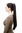 Hairpiece PONYTAIL with Claw Clamp/Clip extremely long straight & smooth dark brown T113-3 70 cm