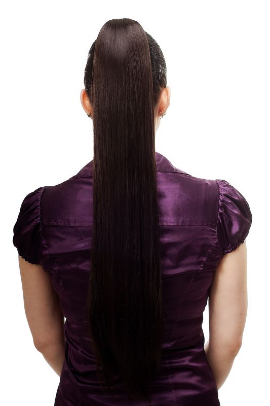 Hairpiece Ponytail With Claw Clamp Clip Extremely Long Straight