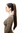 Hairpiece PONYTAIL with Claw Clamp/Clip extremely long straight & smooth medium brown T113-8 70 cm