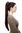Hairpiece PONYTAIL with Claw Clamp/Clip extremely long straight & smooth dark red brown mahogany