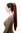 Hairpiece PONYTAIL with Claw Clamp/Clip extremely long straight & smooth dark red T113-35 70 cm