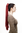 Hairpiece PONYTAIL with Claw Clamp/Clip extremely long straight & smooth eggplant aubergine red