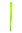 1 Clip-In extension strand highlight straight 1,2 inch wide, 20 inches long neon bright yellow