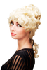 Historic Lady Quality Wig Baroque Victorian Colonal Era Beehive ringlets curled platinum blond