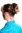 Scrunchie Haarband Mittelbraun Gesträhnt FQ-3075-8H12