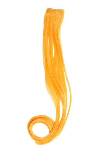 YZF-P1C18-T1064 One Clip Clip-In extension strand highlight curled wavy micro clip long orange