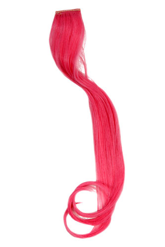 YZF-P1C18-T1920 One Clip Clip-In extension strand highlight curled wavy micro clip long dark pink
