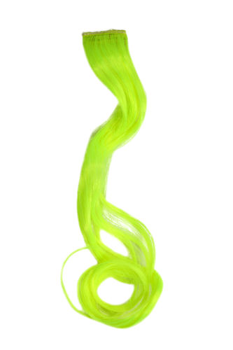 YZF-P1C18-TF2106 One Clip Clip-In extension strand highlight curled wavy micro clip long yellow