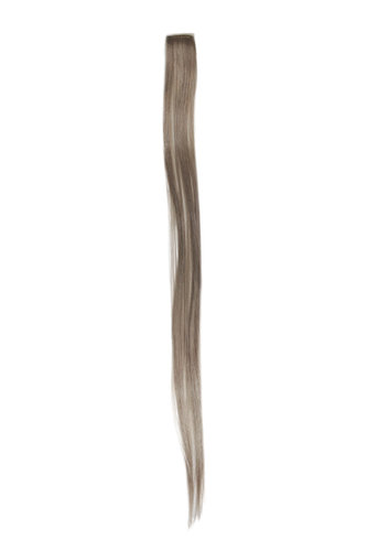 One Clip-In extension strand highlight straight micro clip, 1,5 inch wide, 25 inches long ash blond