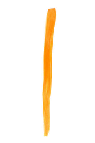 One Clip-In extension strand highlight straight micro clip, 1,5 inch wide, 25 inches long orange