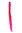 One Clip Clip-In extension strand highlight straight micro clip, 1,5 inch wide, 25 inches neon pink