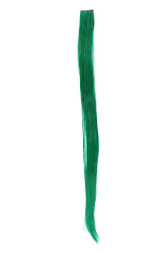 One Clip Clip-In extension strand highlight micro clip, 1,5 inch wide, 25 inches long dark green