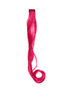 1 Clip-In extension strand highlight curled wavy 1,5 inch wide 25 inches long crimson cardinal red