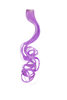 1 Clip-In extension strand highlight curled wavy micro clip, 1,5 inch wide, 25 inches light purple