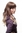 Lady Quality Wig gorgeous wavy 3 hues of brown and blond ombre bright blond ends fringe bangs