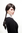 Lady Quality Wig fringe bangs parted to side two long braided pigtails braids darkbrown School Girl