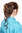 YZF-3072HT-10 Hair Piece baroque voluminous wild curled like scrunchy with micro comb medium brown