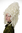 Lady Quality Wig Theatre Renaissance Baroque Rococo Beehive Marie Antoinette bright white blond