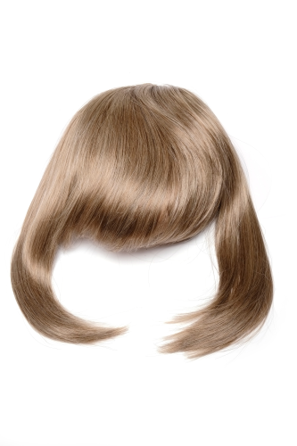 Hair Piece Clip in Bangs Fringe long framing strands for perfect natural fit medium blond