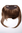 Hair Piece Clip in Bangs Fringe long framing strands for perfect natural fit light copper brown