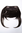 Hair Piece Clip in Bangs Fringe long framing strands for perfect natural fit synthetic fiber brown