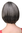 Lady Quality Wig short Page Bob fringe bangs dark brown and grey streaks dark grey 703-44