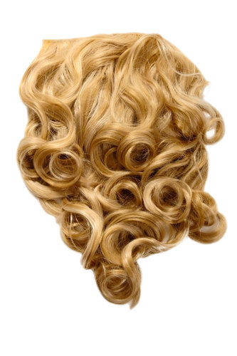Hairpiece Halfwig 7 Microclip Clip-In Extension curls long & full medium goldblond + bright blond