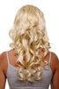 Hairpiece Halfwig 7 Microclip Clip-In Extension curls very long & full bright light goldblond blond