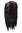 HD1401-3 Hairpiece half wig clip-in hair extension 5 micro clips long straight dark brown 20"