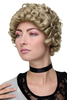 Lady Quality Wig Cosplay Theatre historic Renaissance Baroque short curls Aristocrat ash blond