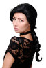 GFW1782-1B Lady Quality Wig long braided hair thick braid traditional Maiden Maid black 24"