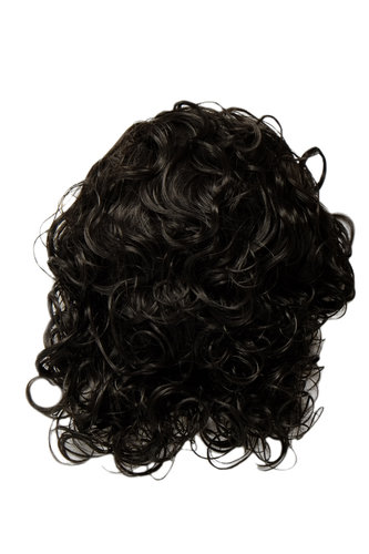 Hairpiece Halfwig 7 Microclip Clip-In Extension curly curls long full & thick long wide dark brown
