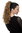 Hairpiece Ponytail with 2 combs/clips & elastic draw string long full curls voluminous honey blond