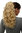 Hairpiece Ponytail with 2 combs/clips & elastic draw string long full curls voluminous golden blond