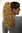 Hairpiece Ponytail with 2 combs/clips & elastic draw string long full curls voluminous mixed blond