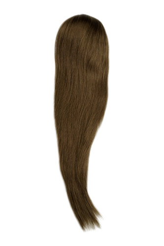 Hairpiece micro clamp, combs, elastic draw string straight voluminous long medium gold brown 23 "