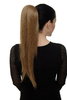 Hairpiece micro clamp, combs, elastic draw string straight voluminous very long honey blond 23 "