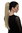 Hairpiece micro clamp, combs, elastic draw string straight voluminous very long ash blond 23 "