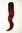 Hairpiece micro clamp, combs, elastic draw string straight voluminous long burgundy red aubergine