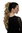Hairpiece PONYTAIL with combs and elastic draw string curly voluminous very long light ash blond