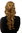 Hairpiece PONYTAIL with combs and elastic draw string curly voluminous very long gold blond 23 "
