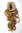 Hairpiece micro clamp, combs, elastic draw string curly curls voluminous long dark ash blond 23"