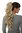 Hairpiece micro clamp, combs, elastic draw string curly curls voluminous very long ash blond 23"