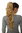 Hairpiece micro clamp combs elastic draw string curly curls voluminous long bright mixed blond 23"