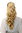 SA09-66 Hairpiece PONYTAIL extension VERY long BEAUTIFUL wavy slightly curly curls straw blond 20"