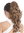 Hairpiece PONYTAIL extension VERY long BEAUTIFUL wavy slightly curly curls medium brown mix 20"