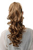 SA09-26C Hairpiece PONYTAIL extension VERY long BEAUTIFUL wavy slightly curly curls dark blond 20"