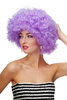 Afro Perücke Violett Disco PW0011-P08